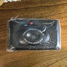 Quickshot Point Shoot Film Camera Fixed Focus 50mm Lens Black