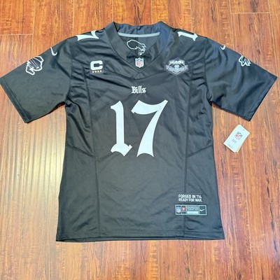Josh Allen Buffalo Bills #17 Blk Gothic Edition Stitched Jersey