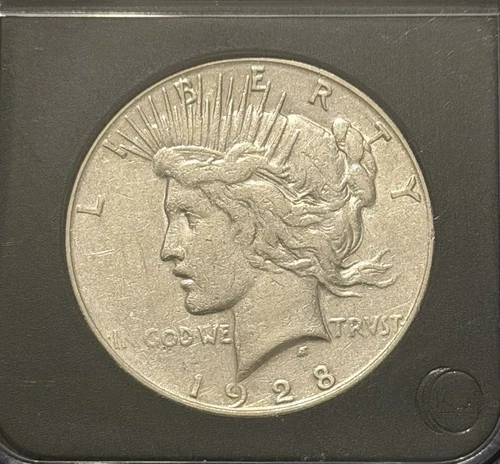 1928-S Peace Dollar $1 Silver Coin – F/VF Fine-Very Fine – 90% Silver