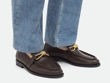 BOTTEGA VENETA ASTAIRE LOAFERS 1200 FONDANT DARK BROWN CHOCOLATE 39.5 / 9.5 US