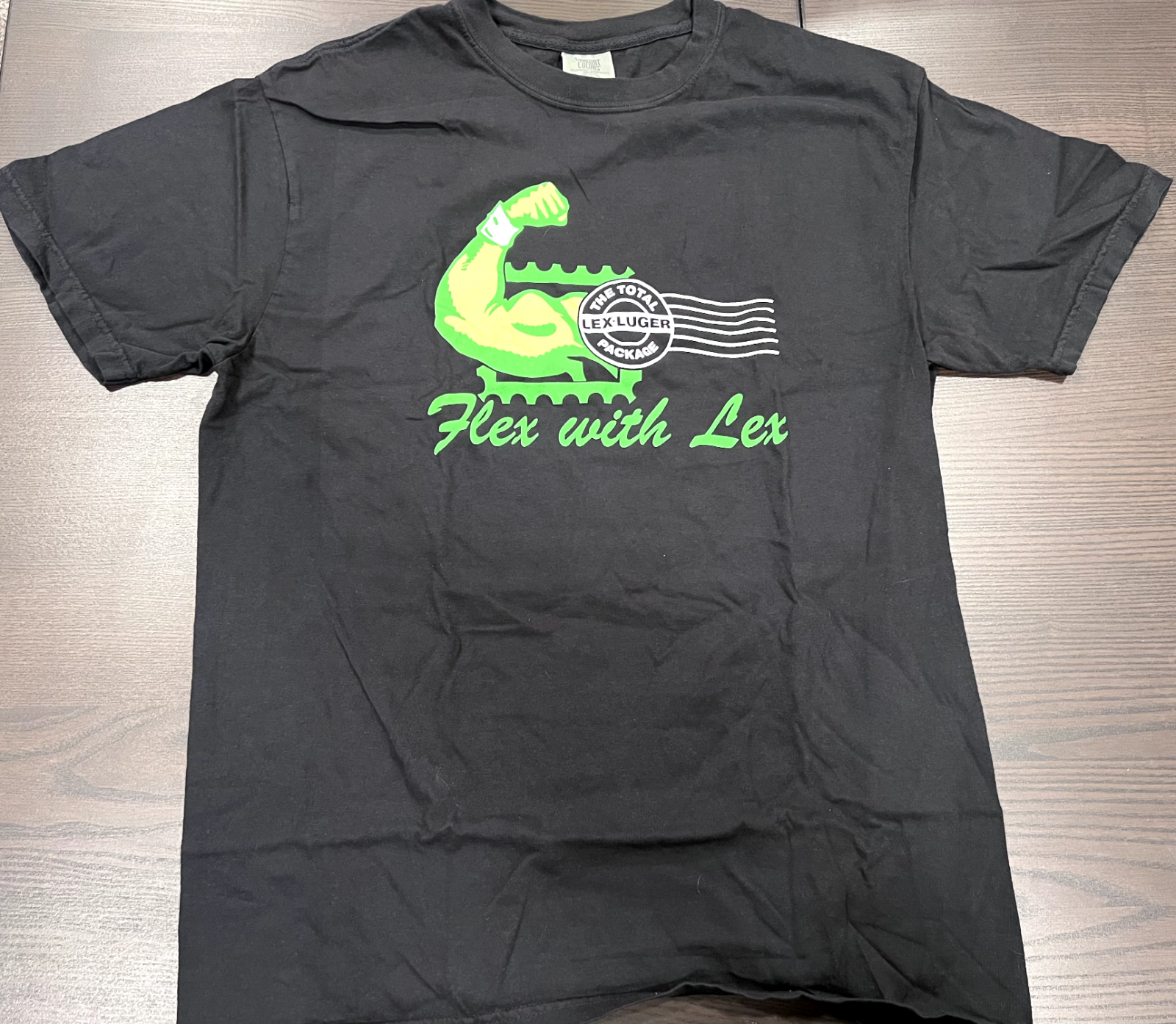 Lex Luger Flex With Lex WCW Shirt Screen Printed Comfort Colors Size ...