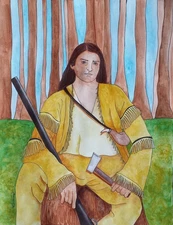 Original Frontiersman Acrylics on Paper