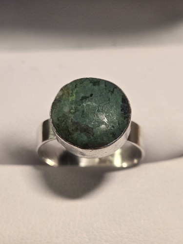Vintage Minimalist Chrysocolla Ring Sz 5.5