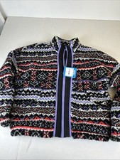 DSG Cozy Fleece Full Zip Multicolor Jacket Girls Large 14 Item 470