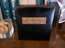 President Richard Nixon VIP Gift Presentation Medal Set in Wood & Leather