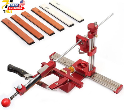 Professional K-nife Sharpener 6 Whetstones 360° Flipping Angle Adjustable Design