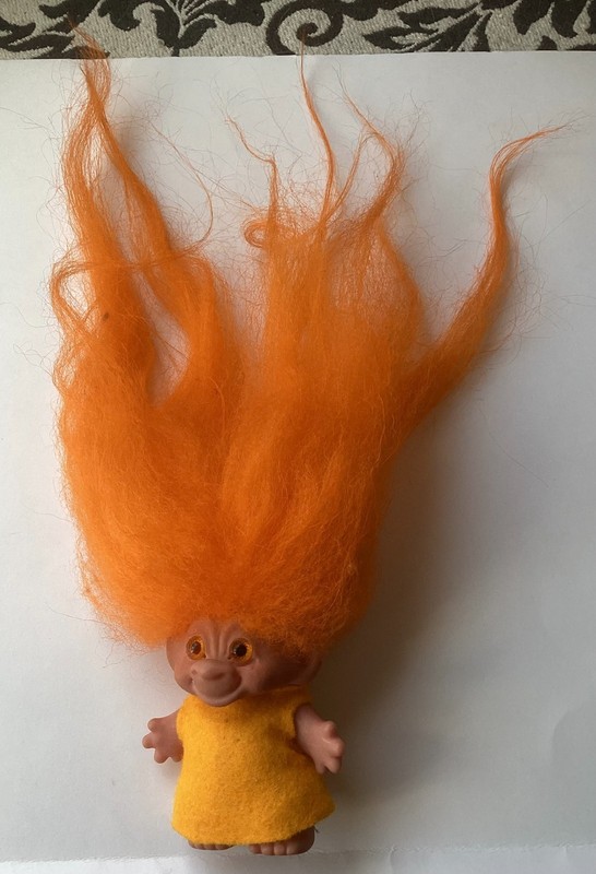 Vintage Troll Doll – Orange Hair