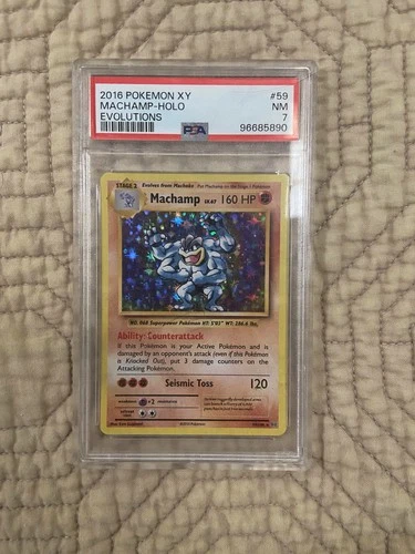 Pokemon XY Evolutions #59 Machamp Holo PSA 7
