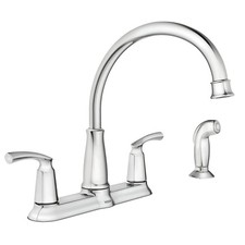 MOEN Bexley 87403 High Arc Kitchen Faucet with Side Sprayer in Chrome