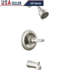 Pressure Balanced Shower Trim Kit Powerful Spray Easy Clean Valve 1 Handle New