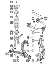 Genuine Mopar Shock Upper Mount 52089331AC