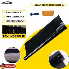 Tönungsfolie Scheibenfolie Sonnenschutzfolie 75x600cm Super Tiefschwarz 5% VLT