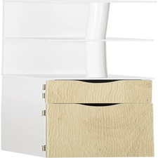 Mobiletto Bagno Salvaspazio a Colonna Con 2 Ripiani E 2 Armadietti, Colonna Bagn