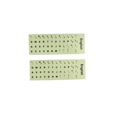 2 Pcs Universal English Keyboard Stickers, Glow in The Dark English Letter Ke...