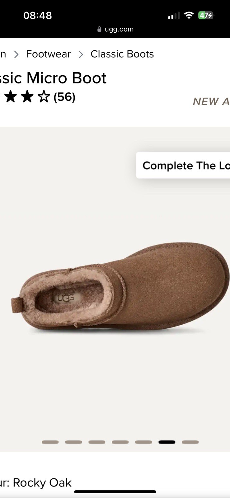 ‘Sold Out’ Ugg Rocky Oak Classic Micro Boot image 6