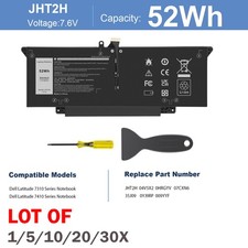  LOT 30X JHT2H Battery For DELL Latitude 7310...