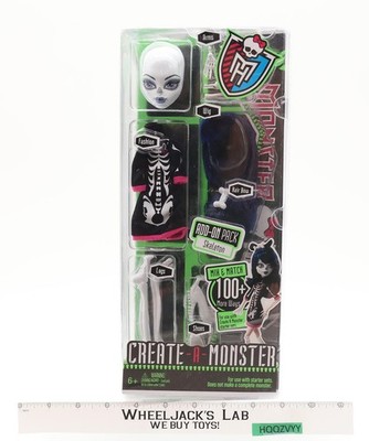 Skeleton Create-A-Monster Add on Pack Monster High 2011 Mattel Doll NEW