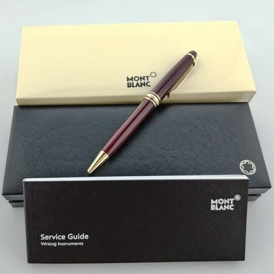 Montblanc Meisterstuck Classique Red Gold 164 Ballpoint Pen With Box