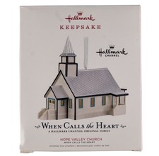 Hallmark Hope Valley Church Ornament When Calls the Heart Alex Ho Box Has Wear