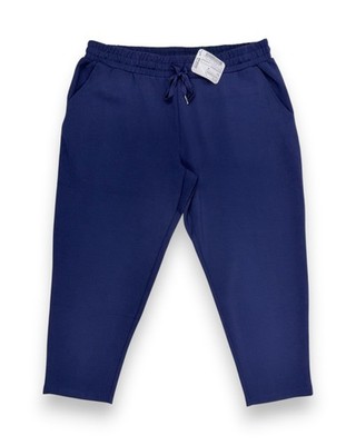 Christian Berg Damen Sweatpants Gr. XXL Blau Modal Mix 7/8 Hose Stretch Hose