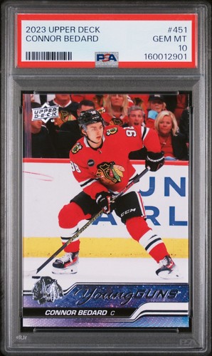 2023-24 Upper Deck Series 2 CONNOR BEDARD Young Guns RC #451 PSA 10 GEM MINT