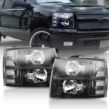 For 2007-2013 Chevy Silverado 1500 2500HD Bla...
