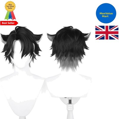Verstellbare Wriothesley Cosplay Perücke für Genshin Impact - Ideal für Themenveranstaltungen