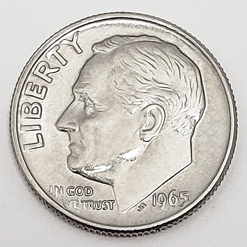 1965 P Roosevelt Dime AVE CIRCULATED **FREE SHIPPING**