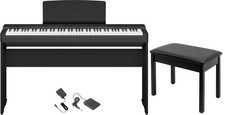 Yamaha P225BLB P-225 P225 Digital Piano BUNDLE
