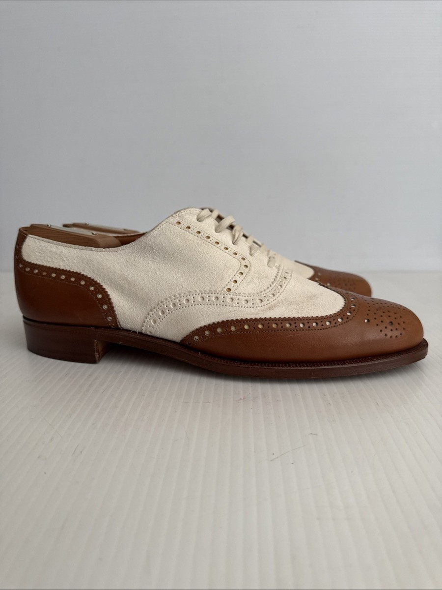 Polo Ralph Lauren Crockett & Jones Iconic Wingtip Brown White