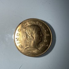 1964 Mexico 🇲🇽 5 Centavos, Cinco KM#426 Beautiful Uncirculated. FREE SHIPPING!