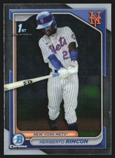 2024 Bowman Chrome Prospects Heriberto Rincon #BCP-172 JW1-1