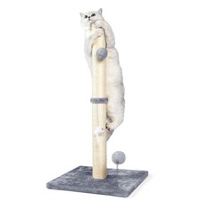ANWA 32" Tall Cat Scratching Posts for Indoor Cats, 3-in-1 Gray