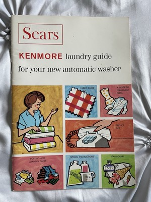 #ad Vintage 1970#x27;s Sears Kenmore Laundry Guide for Automatic Washer Booklet $9.99