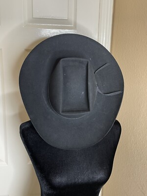 Resistol Cisco Lot de 2 chapeaux de cowboy en feutre pour homme Noir 6 3/4, Noir