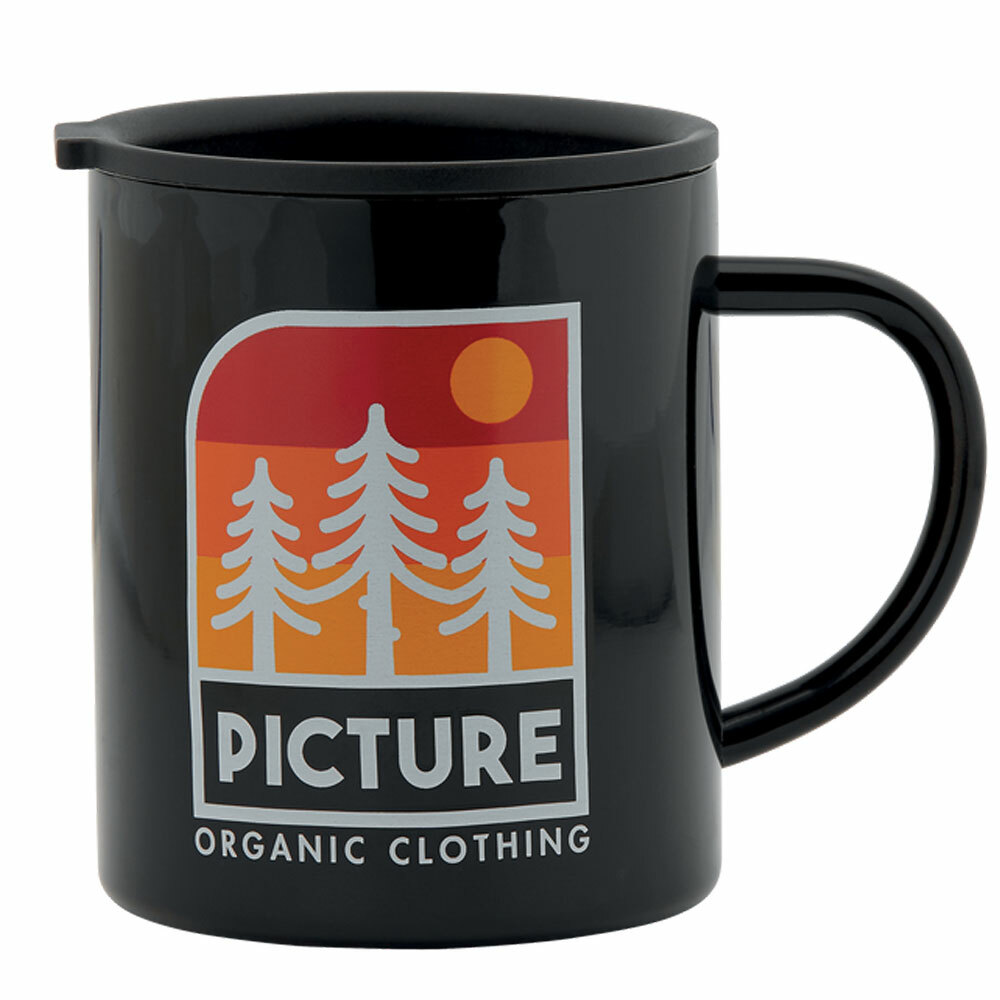 Picture Timo Copa Taza con Tapa Taza de Café Térmica Negro