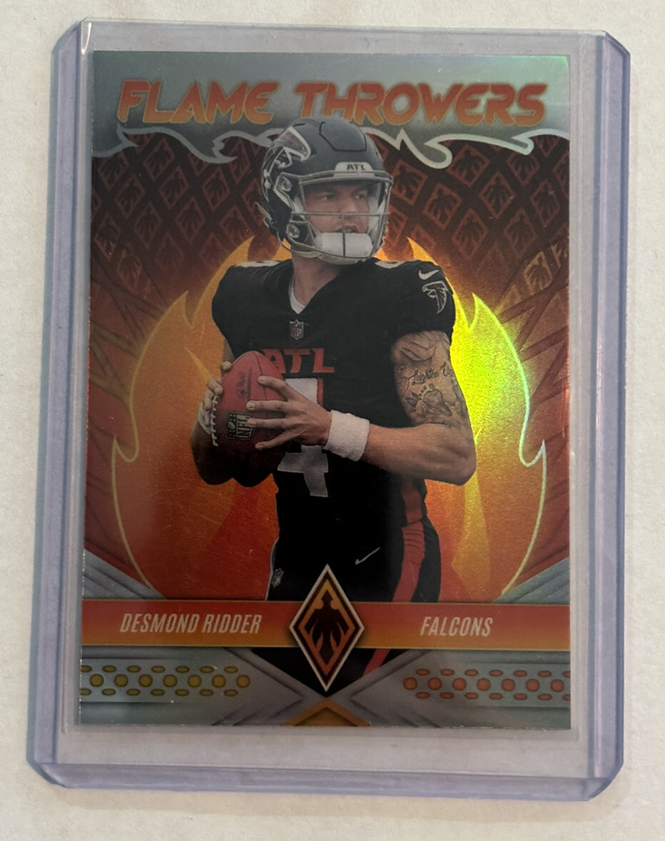 2022 Phoenix Desmond Ridder #FT-28 Flame Throwers Rookie RC Atlanta Falcons