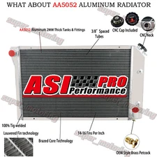 3-Row Aluminum Radiator Fits 1977-1982 Chevrolet Corvette 5.0L 5.7L V8 #CC718