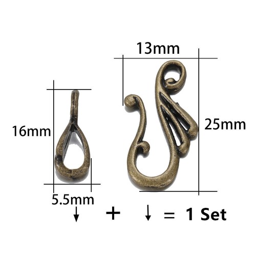 10Set Jewelry Making Necklace Bracelet Crafts Connector Toggle Clasps Hooks DIY - Picture 3 of 10