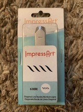 ImpressArt Diagonal Line Border Metal Stamp, 6mm- Jewelry  Craft Punch