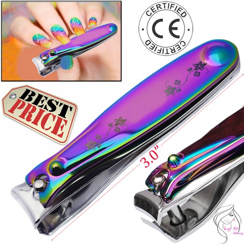 Finger NAIL CLIPPER Nipper Cutter Cuticle Manicure Thick Nails RAINBOW CUTTERS - Picture 17 of 23
