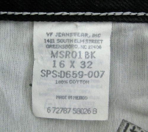 WRANGLER Women's (Size 16 34x32) Black Jeans 100% Cotton Denim Pants 5 Pockets - Picture 2 of 4