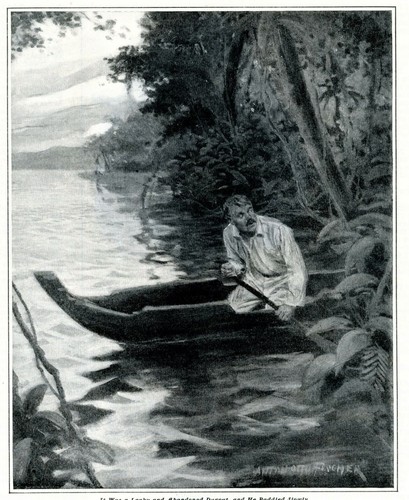 1912 ORIGINAL JACK LONDON The Feathers Of The Sun 4 piezas. Arte de Anton Otto FISCHER - Imagen 2 de 3