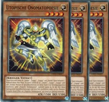 yugioh 3x Utopic Onomatopoeia OP25-EN017 COMMON GERMAN