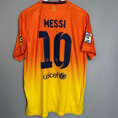 Maillot Extérieur FC Barcelone 2012/2013 - #10 Messi - Taille L - Occasion En Très Bon état