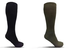 US Military Men's Anti Microbial Boot Socks Calf Length USA Made, Irregular