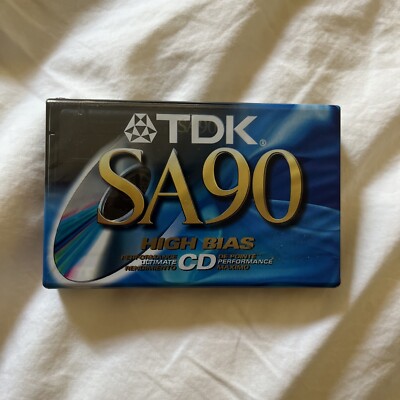 TDK SA 90 Minute Super High Bias Audio Cassette Tape NEW SEALED NOS