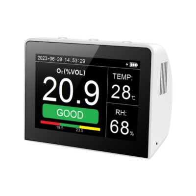 Easy Use Oxygen Content And Air Pollutants Detector For Office School Laboratory