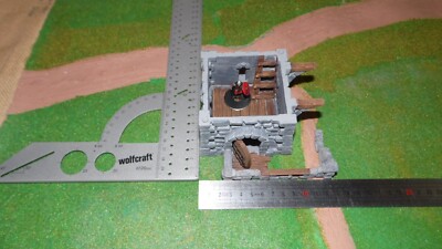 Bâtiment Décor PEINT 28/32mm warhammer 9e age AoS SdA LOTR KoW