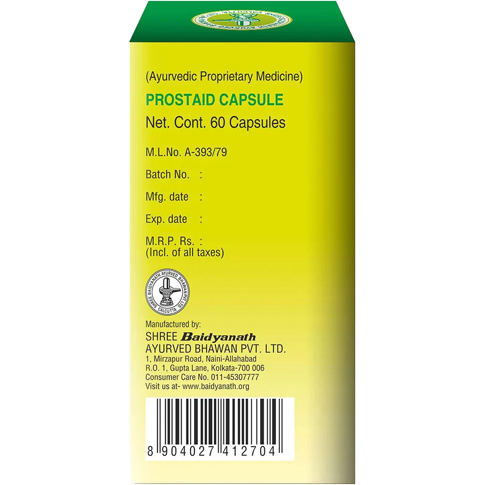 5 Boîtes De Prostaïd Baidyanath - 250 Comprimés à Base De Plantes Pour La Prostate